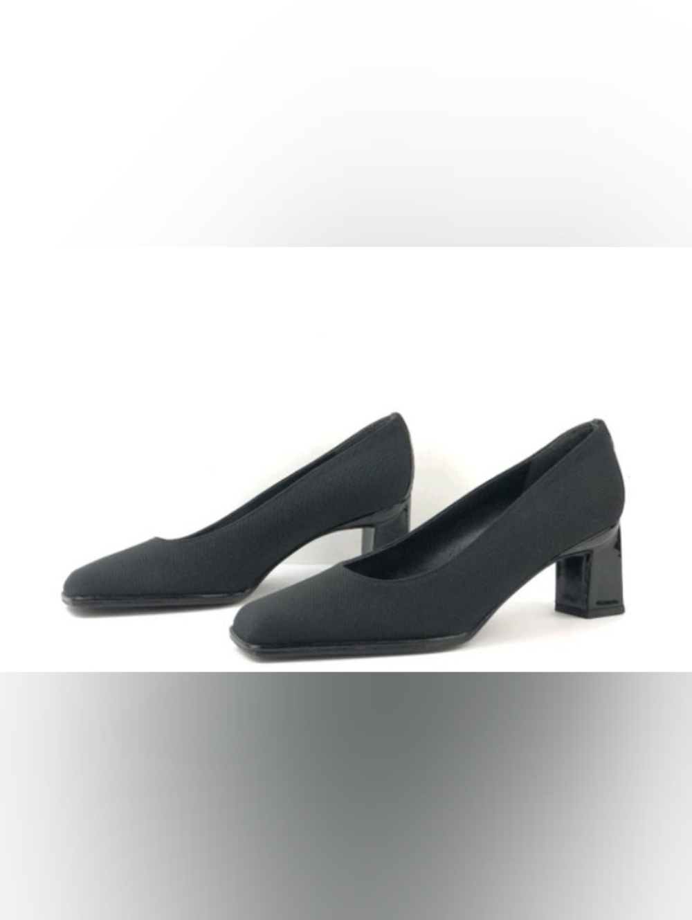 New! Classic Blue Mid Block Leather Heel Pumps - Patent Women's Dress Shoe